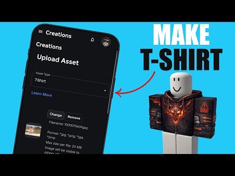 How To Make a T-Shirt in Roblox Mobile | Make Roblox T-Shirt Using Phone