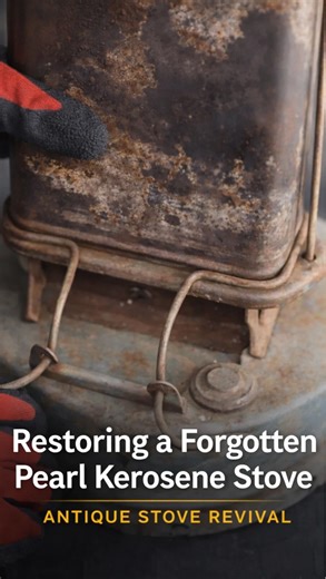 Restoring a forgotten pearl kerosene stove | Antique stove revival