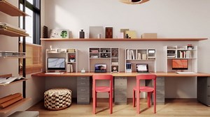 Giantex Desktop Bookshelf, Countertop Storage Hutch with 4 Shelves for Computer Desk, Dressing Tabletop Display Rack, Multipurpose Desk Hutch Storage Organizer for Home Office Dorm (Black)