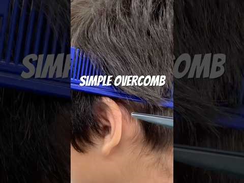 Perfect Overcomb Using scissor #barber #barbero #usashorts #ukbarber