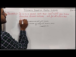 Group Theory|Lecture 53|Theorem based on Abelian Group| Theorem 11|Theta Classes