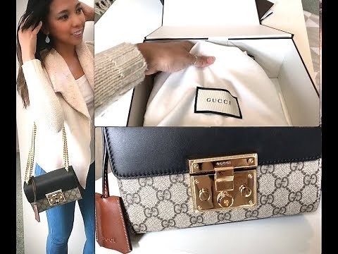 'Gucci Padlock GG Supreme Shoulder Bag' Unboxing Video Luxury Item Designer Handbag