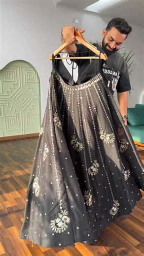 BL Fabric on Instagram: "Comment “pp” to get the product link instantly in your DMs. . ♡ •••• ❍ㅤ••• ⎙ㅤ••⌲ ˡᶦᵏᵉ ᶜᵒᵐᵐᵉⁿᵗ ˢᵃᵛᵉ ˢʰᵃʳᵉ Mention in your story . . . . Beautiful Black color Sequence Embroidery work Lehenga choli for Wedding Function . SHOP FROM OUR WEBSITE AND GET PREMIUM PRODUCT •Product Code : BL1658 •100% Assured Quality •COD Available •Easy Return & Exchange . . For More query Whatsapp on : +917433999837 .⁣ .⁣ .⁣ .⁣ #peachlehenga #lehengas #peachlehengas #lehengawedding #lehengastyl