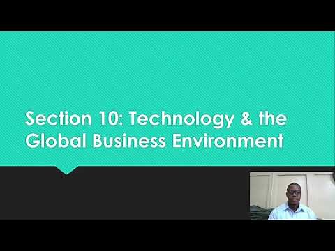 POB Tutorials || Section 10: Technology & Business Environment