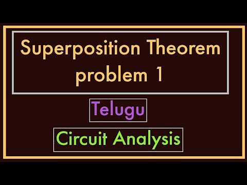 Superposition Theorem with Example 1 || Telugu