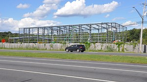 Construction on Delaware Government Support Services food distribution warehouse in Smyrna