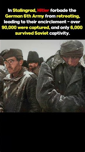 Stalingrad Hitler’s 6th Army Encircled — 90,000 Captured, Only 6,000 Survived #worldwarii