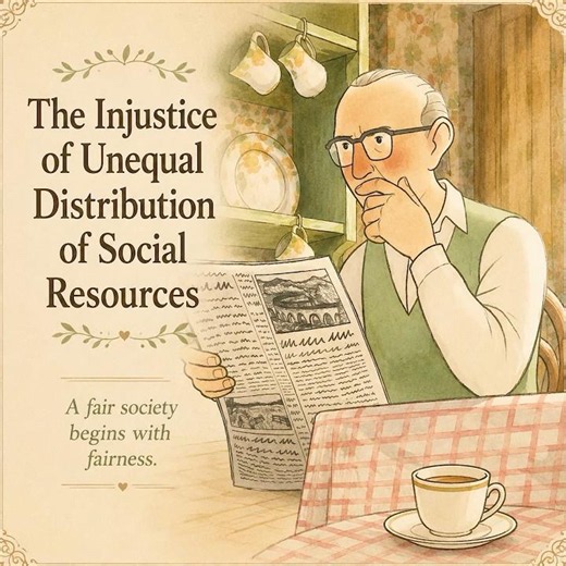 The injustice of unequal distribution of social resources. #animation #shorts
