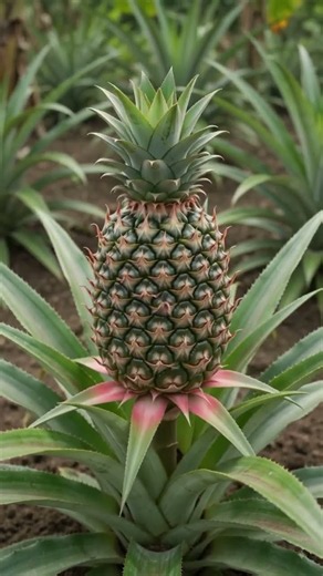 From One Crown to One Amazing Pineapple 🍍 The Full Growth#pineapple #farming #gardening #howtogrow #