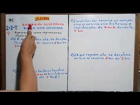 Algebraic Expression in Everyday Life. (2) (M-1 ALGEBRA 2-2-7)