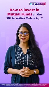 1.9K views · 41 reactions | Investing in Mutual Funds just got simpler with the SBI Securities App! Watch this video to know how you can begin your investment journey in just a few easy taps. Disclaimer: https://bit.ly/3I3DzpV #SBISecuritiesApp #SBISecurities #MutualFunds #Investments #FinancialJourney | SBI Securities | Facebook