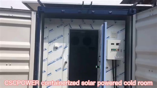 Solar Powered 20ft Container Cold Room Portable Cold Storage for Fish Meat Fruits Vegetables for Sale