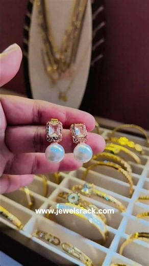 Anti-tarnish earrings from jewelsrack #antitarnishjewellery