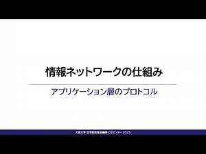 4-4 アプリケーション層のプロトコル