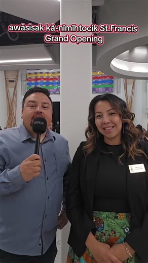 Kelley Cardinal, Superintendent of Education from Saddle Lake First Nation at the grand opening of awâsisak kâ-nîmîhtocik St.Francis school | IOPPS .CA - Empowering Indigenous Success