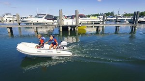 Here's a look at our lightest and most portable engine, the Honda BF2.3. Perfect for tenders, small fishing boats, or as auxiliary power. Happy boating everyone! http://marine.honda.ca/portables/BF2_3 Fun Fact: In Canada, kids under the age of 12 are permitted to operate pleasure craft propelled by a motor of up to 10hp. https://www.boat-ed.com/canada/boating_law.html #Honda #Marine #Portable #BF2 #SummerFun | Honda Canada Outdoors