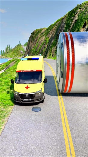 Epic BeamNG.Drive crashes! 💥 Real physics, wild stunts, and pure chaos! 🚗🔥 #BeamNGDrive #beamngdrive