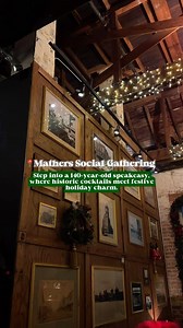 11K views · 15 reactions | From a sleek Brightline ride to the timeless charm of Mathers ✨ Step into Orlando’s 140-year-old speakeasy, where historic cocktails and festive holiday décor create the perfect seasonal escape.  Have you visited? | GoBrightline | Facebook