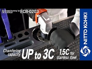 [NITTO KOHKI] Circuit Beveler ECB-0203: Electric Radial Chamfering Tool