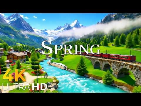 Peaceful Alps in Spring 🌿 Switzerland 4K Scenic Relaxation Film