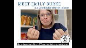 Meet Emily Burke - NEW Co-Coordinator of D/HH Infusion. 🤩 Emily Burke, BA, MA, PsyS is a Deaf mom with a background in child development and school psychology specializing in D/HH. She was raised by a hearing family with sign language and was mainstreamed in school with ASL interpreters. Even though she is a Wisconsin native and a cheesehead, Emily is a proud alum of the University of Minnesota and Gallaudet University. Following her parents’ steps being D/HH family advocates, Emily is currentl