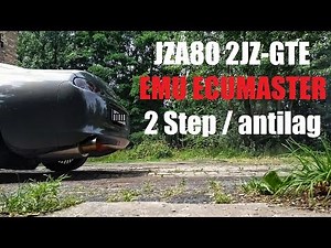 Supra 2JZGTE antilag test oem turbo - EMU Classic ECUMaster