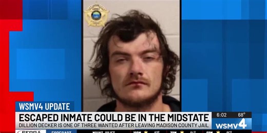 Escaped Madison County inmate may be in Middle Tennessee