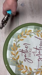 5.9K views · 235 reactions | Let’s make a super pretty fall sign out of a Dollar Tree pizza pan and placemat! It was so easy and I just love how it came out…sometimes simple is just what we need! | Blessings Craft Therapy | Facebook