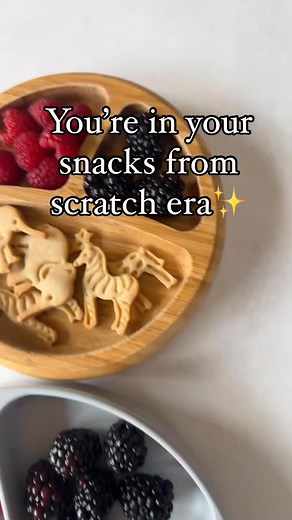 5.7K views · 22 reactions | This animal crackers recipe is so simple to make with only 6 ingredients you likely already have on hand! They are egg-free and nut-free and lightly sweetened with maple syrup for a crunchy treat you won’t be able to stop snacking on! Check out the recipe here ---> https://feedingtinybellies.com/animal-crackers-recipe/ | Feeding Tiny Bellies | Facebook