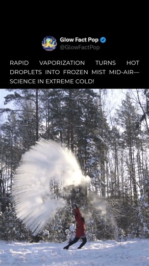 Boiling Water Turns to SNOW Mid-Air!