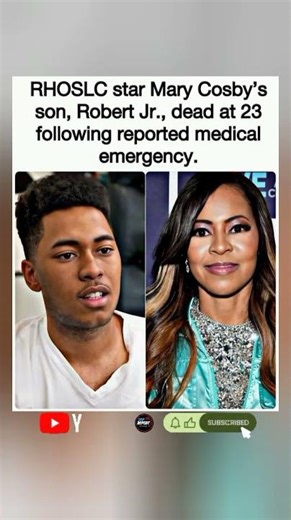 😢🎭 'RHOSLC' Star Mary Cosby's Son, Robert Jr., Dead at 23.#shorts