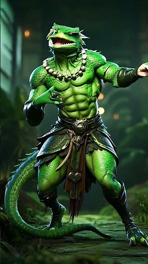 "Magical Lizard Dance" - When Girl Meets Lizard, A Stunning Transformation Performance