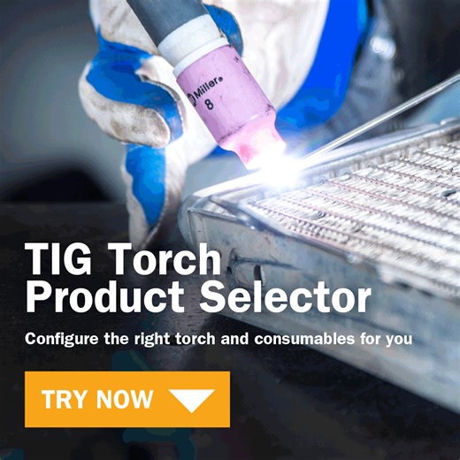 The TIG torch that goes above and beyond the standard for quality, longevity, and durability. Designed and assembled in the United States, a Miller® | Weldcraft™ TIG torch comes out of the box with decades of proven performance. Find your perfect TIG torch using our TIG Torch Product Selector. bit.ly/3pJ0HTR | Miller Welders