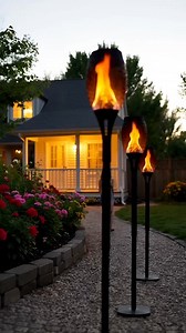 ✨ Cozy "flame" glow! Dancing Flame Solar Torch: solar-charged, 10hrs runtime, IP65. For Halloween/yard—no wiring! 1-year after-sales! | Entertainl%k | Facebook