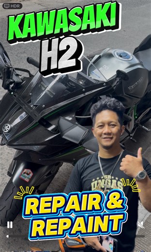 Kawasaki H2 (Repair & Repaint) #PaulWorkzHydrographics | Paul Workz HydroGraphics