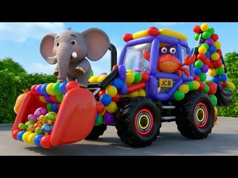 With Elephants in Luxury Vehicles, So Much Fun! – Tractor Animation Part 3