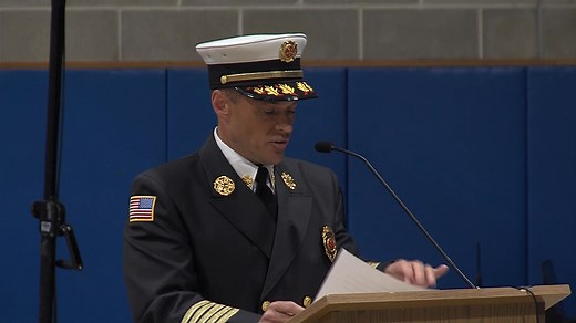 Oakham Fire Department Chief Timothy Howe speaking out against a proposed battery storage facility on Coldbrook Road in the town at a public hearing held by the Massachusetts Energy Facilities Siting Board (EFSB). The town passed a bylaw in 2022 banning such facilities however state law allows the EFSB to bypass local zoning ordinances. #oakham #Battery #lithiumbattery | Spectrum News 1 Worcester