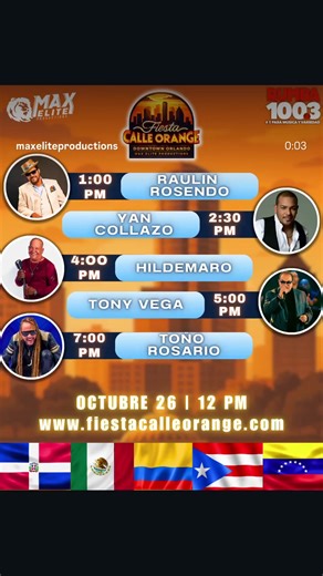 Who’s ready???? #fiestacalleorange #calleorange #orlando #orlandolatino #eventosenorlando