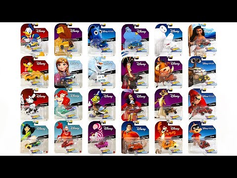 Opening 24 Hot Wheels Disney Character Cars!