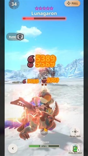 10★ Lunagaron VS [Stepping Shot] Bazelgeuse LBG - MHNow #モンハンnow #monsterhunter #モンハン