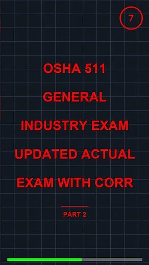 Osha 511 General Industry Exam Updated Actual Exam