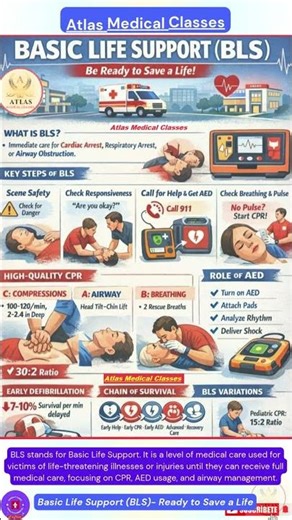 Basic Life Support (BLS)- Ready to Save a Life #bls #basiclifesupport #nursing #medicalstudent #cpr