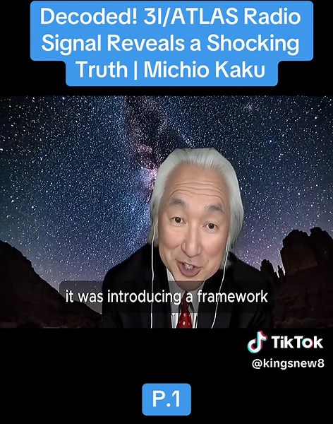 Decoded! 3I/ATLAS Radio Signal Reveals a Shocking Truth | Michio Kaku#3iatlas #nasa #ufo