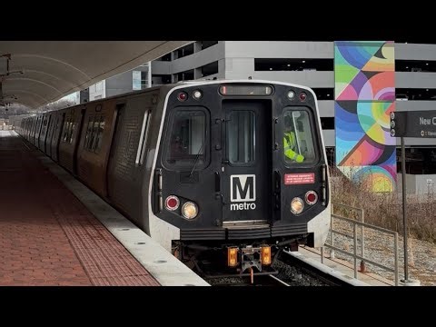 WMATA Metrorail Kawasaki 7000 Series On The Orange Line At New Carrollton Station