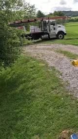 Slowly but surely helping this truck that's stuck!