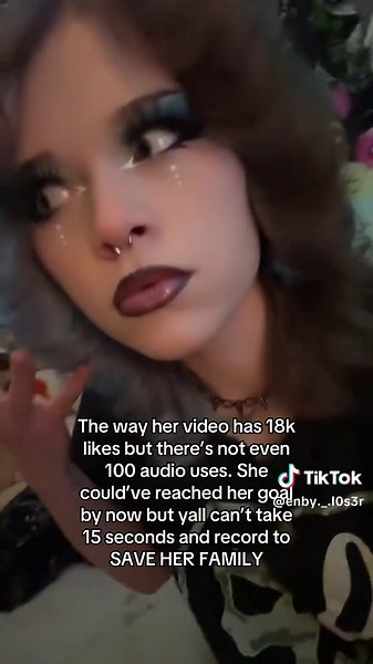 You guys just like the video so that you don’t feel guilty about not using the audio. You like the vid thinking it will just boost the video for someone else to see it and use the audio, but literally everyone has that mindset so no one ends up using the audio and is so heart breaking and upsetting to see. #fluffyhair #alt #altmakeup #enbyl0s3r #enby_l0s3r