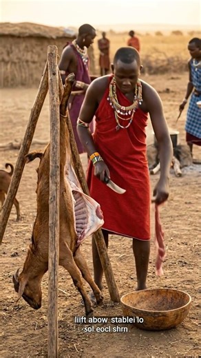 Wow! Maasai Tribe Butchers a Goat for Feast 🐐🔥 | Traditional African Cooking