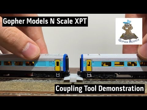 Gopher Models N Scale XPT - Coupling Tool Demonstration
