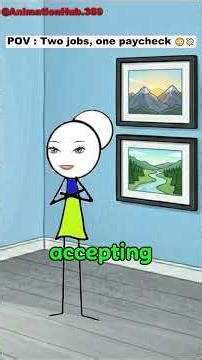 Two jobs, one paycheck 😳💸 #animation #corporate #corporatelife #managersbelike