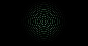 Radio Waves Signal Green 4K Alpha